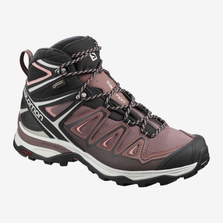 Scarpe Trekking Salomon X ULTRA 3 MID GTX W Donna Marroni IT 1-Q54